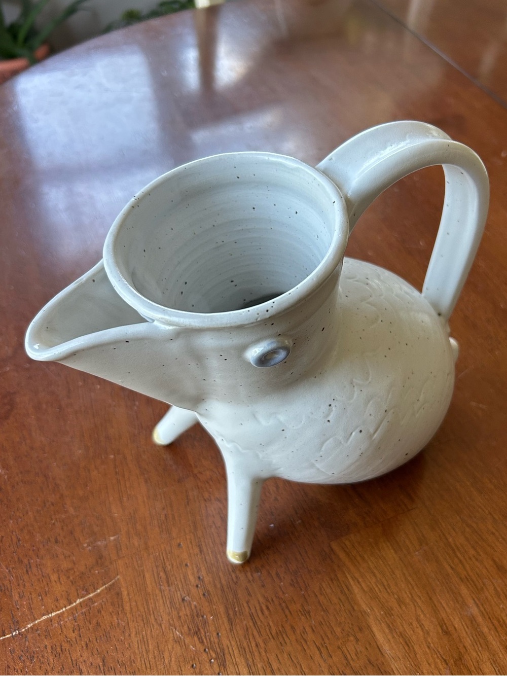 Handcrafted Zoomorphic Studio Pottery Pitcher EUC RARE - Picture 5 of 13